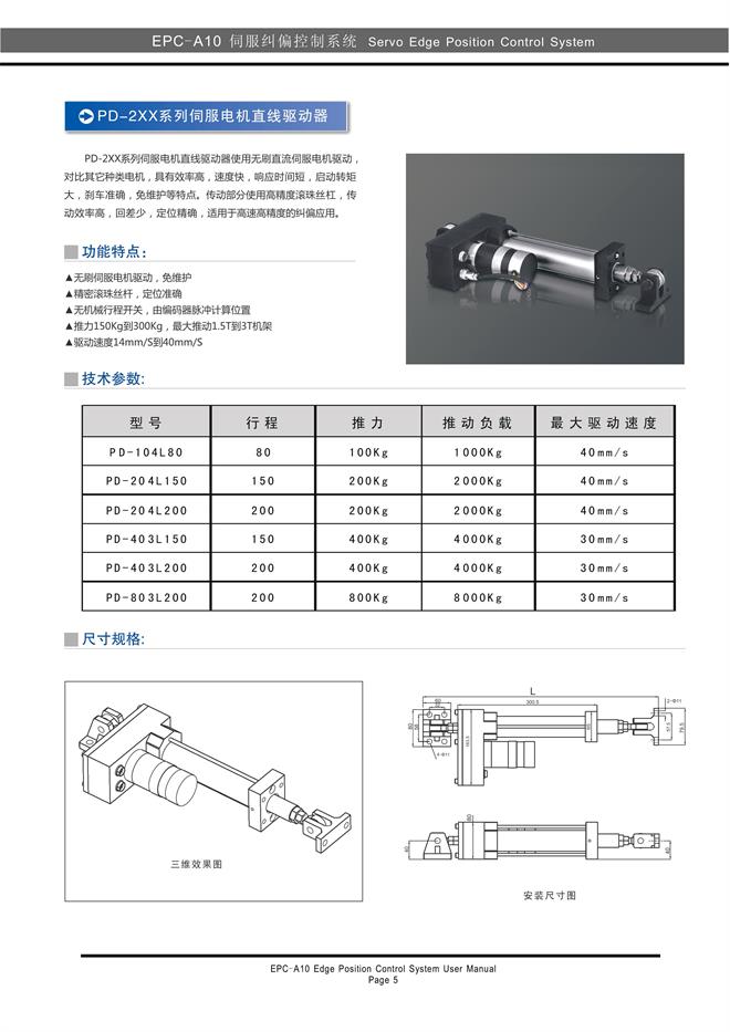 自動糾偏裝置,伺服糾偏控制器說明書