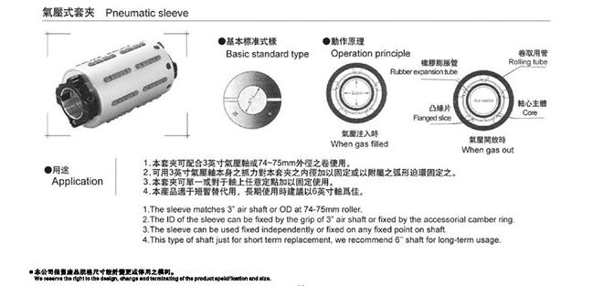 氣脹套夾氣脹鼓規(guī)格型號(hào)尺寸參數(shù)表